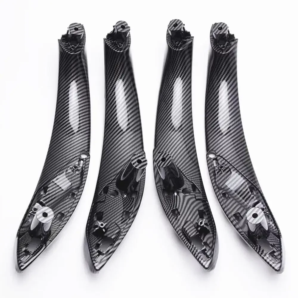 Carbon Fiber Look Car Door Handle 51417279311,51417279312 For BMW F30 F32 F80 3 series Door Panel Handle LHD RHD Door Hand Trim