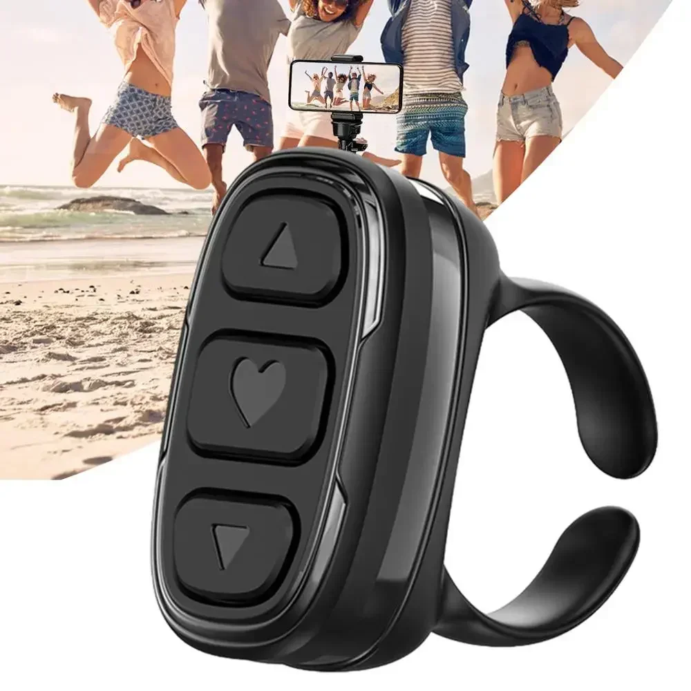 

ZLRLMHY for TikToks Wireless Fingertip Remote Control Ring bluetooth Scroller Page Turner Stable Connection Wireless Page Turner