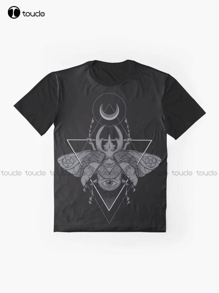 Occult Beetle Graphic T-Shirt Digital Printing Tee Shirts Streetwear Xxs-5Xl New Popular Unisex Christmas Gift