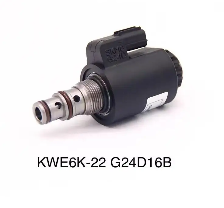 KWE6K-22/G24D16B 38553-61040 SKM6-G24D 24V Hydraulic Solenoid Valve For Kobelco loader tower crane rotary solenoid assy assembly