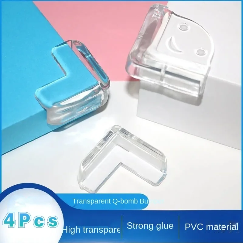 Silicone Anti-Collision Angle Protection Angle, Transparent Glass Cabinet Corner Protector