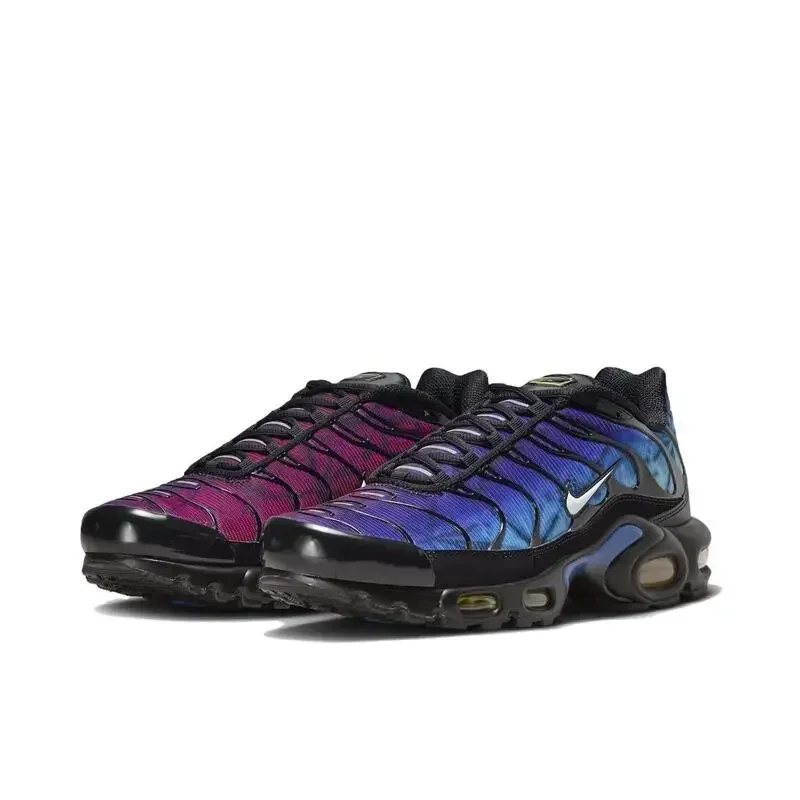 Nike Air Max Plus TN Women's Running Supportive Are Lightweight, Breathable, Non Slip, Durable, Cushioned, Blue Purple In Color