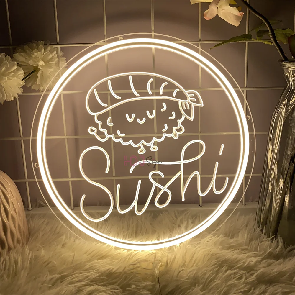 

Sushi Neon Led Sign Wall Hanging Neon LED Lights for Sushi Shop Decor Neon Lights USB Cafe Japanese Restaurant Decoration