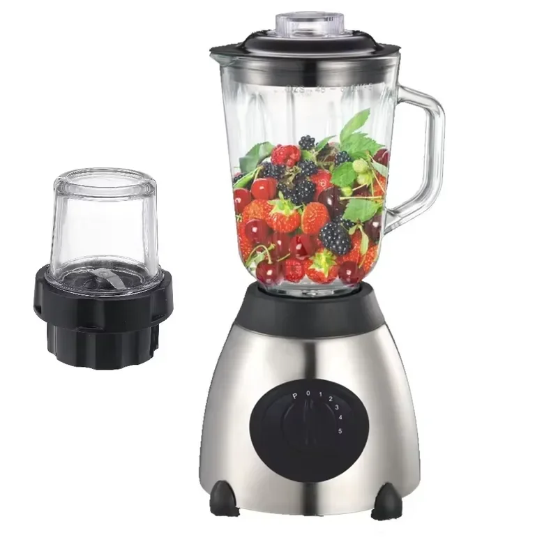 Multi Functional Electric Glass Stainless Steel Housing Portable Blender 9-Speed 2L Variable Speed Fruit Vegetable