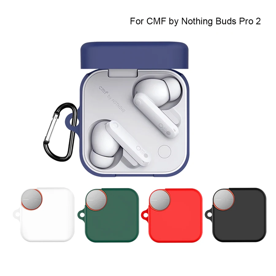 Silicone Case For CMF Buds Pro 2 Cover Candy Color Soft Earphone Protective Cover For CMF by Nothing Buds Pro 2