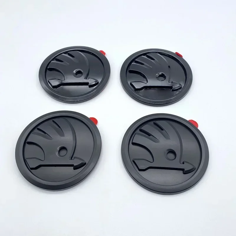 

2025 New 100mm ABS Car Front Emblem Rear Trunk Badge Sticker for Skoda Fabia 1 2 A7 Octavia RS Superb Rapid Yeti Karoq Auto Acce