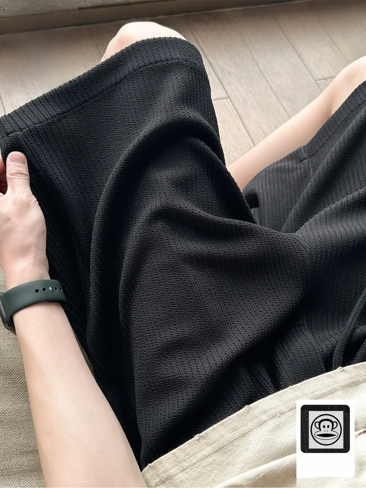 

Мужские летние тонкие быстросохнущие дышащие свободные брюки Paul Frank Spor Casual с прямыми штанинами, удобные шорты-бриджи