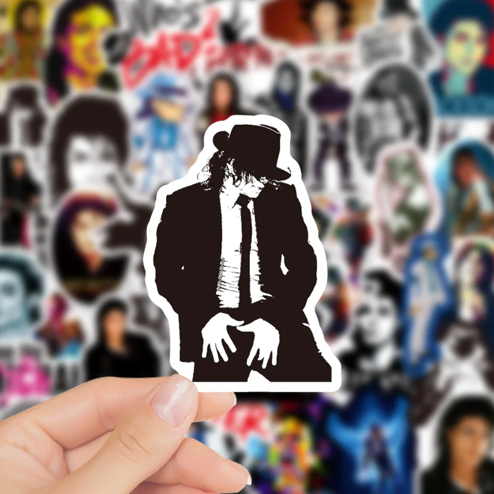 Michael Jackson 50PCS Graffiti Stickers Water Bottle Laptop Phone Bicycle Luggage Case Skateboard Children Adult Sticker