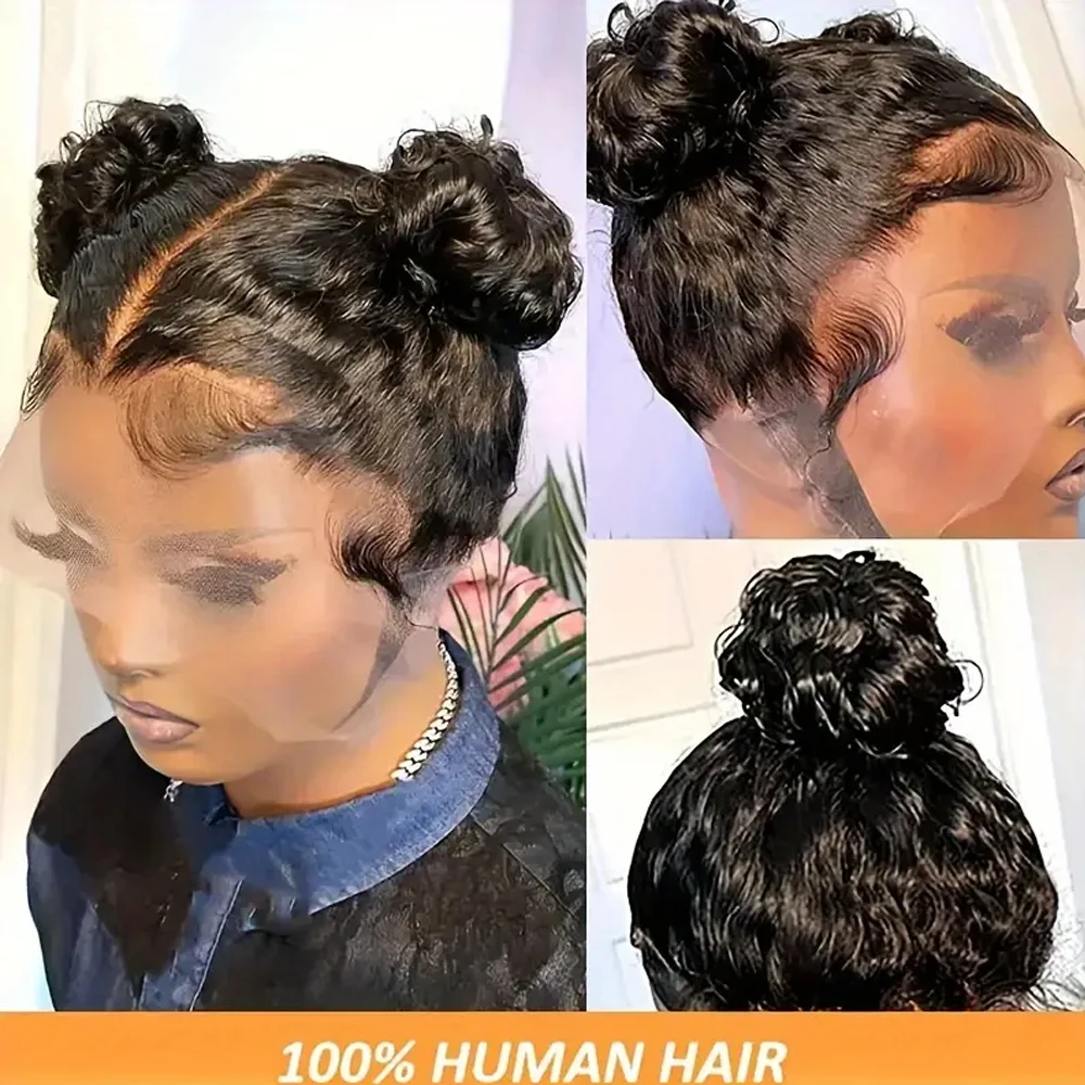 250 Dichte 360 Lace Front Perücken Echthaar Tiefe Welle 13X4 13X6 HD Lace Front Perücken Echthaar vorgezupft 4X4 Spitze Perücke für Frauen