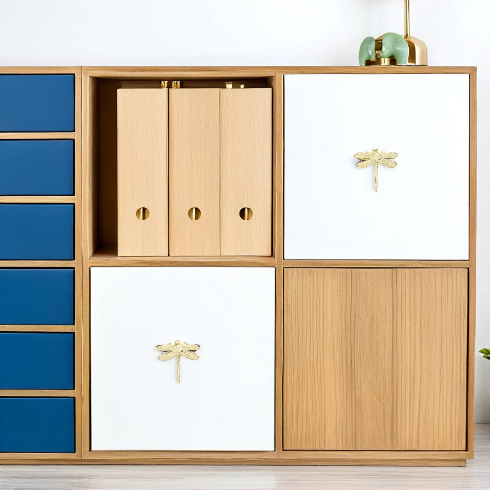 

2pcs Cabinet Drawer Pulls Dragonfly Design Zinc Alloy Retro Knobs For Wardrobe Closet Dresser Decor Hardware Handles