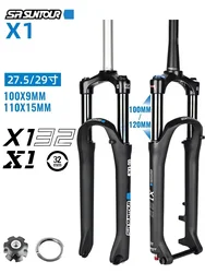SR SUNTOUR RAIDON MTB BOOST Suspension Fork 110x15mm 27.5er/29 inch Mountain Bike Air Damping Remote Forks Travel 120mm/160mm