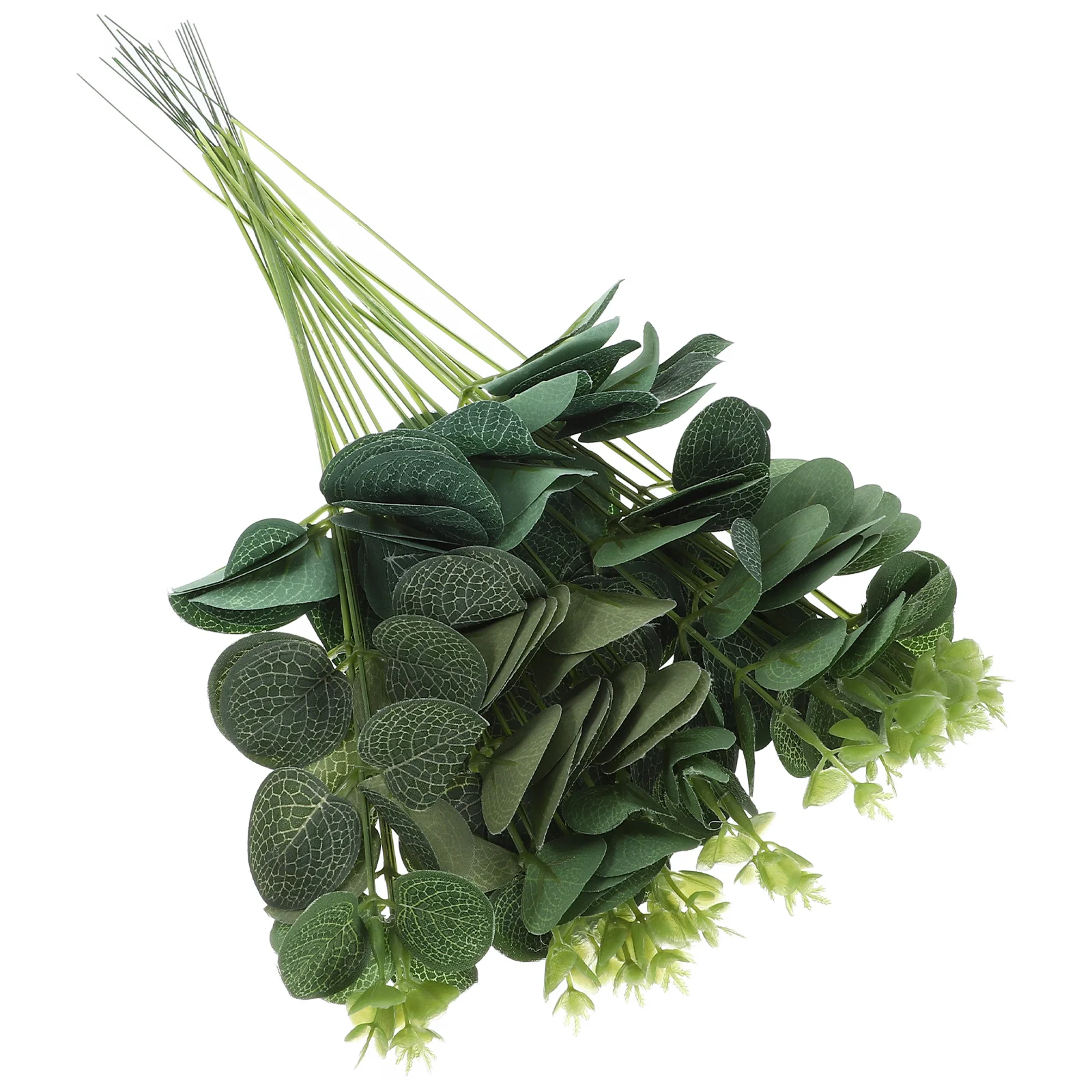 

20Pcs Leaves Stem Cake Topper Artificial Greenery Inserting Decor for Cakes DIY Baking Decoration Party Dessert Adorns