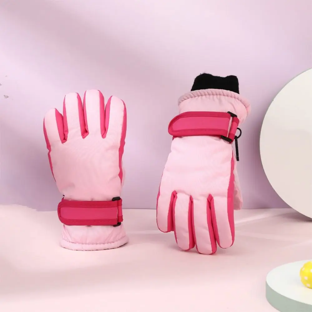 

Разноцветные зимние лыжные перчатки, водонепроницаемые перчатки с сенсорным экраном и полным пальцем, флисовые ветрозащитные сверхлегкие теплые варежки для мотоцикла