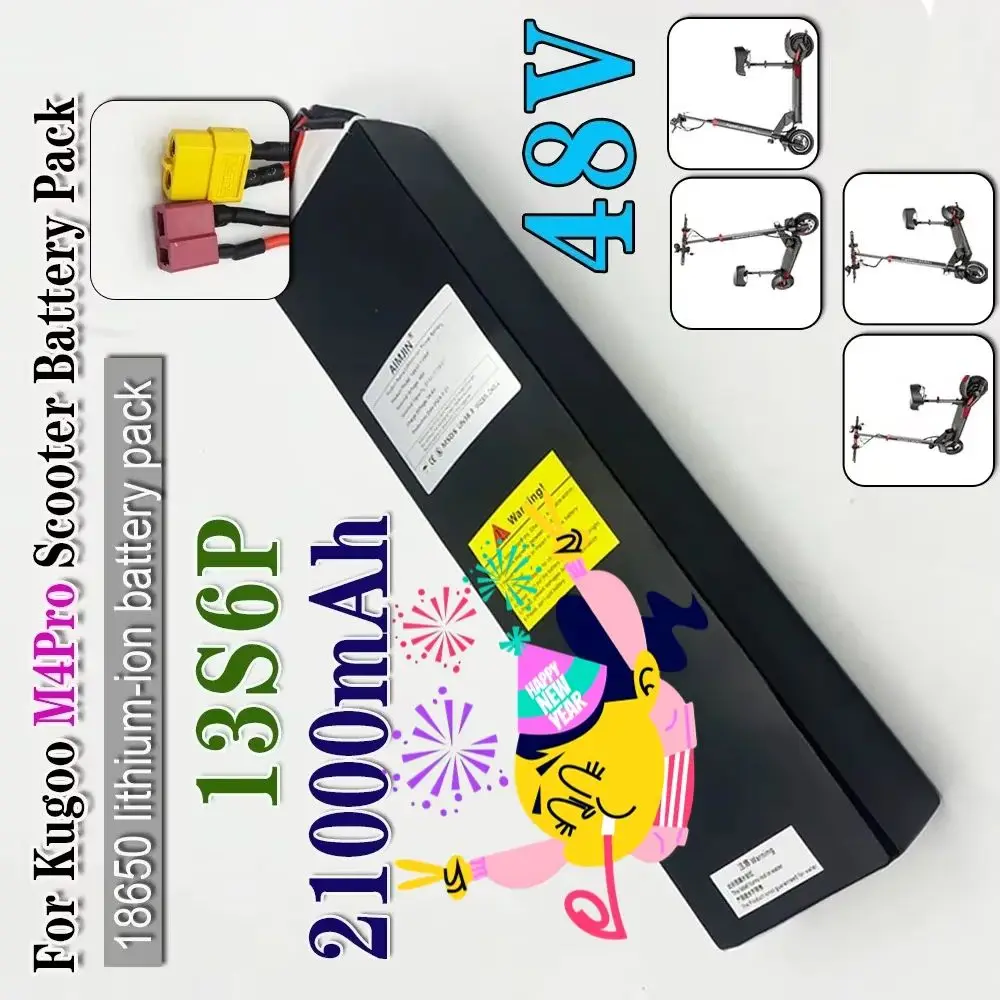 

For Kugoo M4 Pro 13S6P 48V 21AH electric scooter 18650 Li-ion battery pack，Long lasting battery life