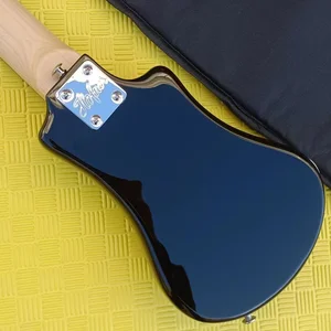 Custom Black Left Handed Travel Guitar, High Quality, Handmade Gloss Finished Mini Electric Guitar with Cotton Bag, Accessories Main Sales Cannhoto Guitar - №4