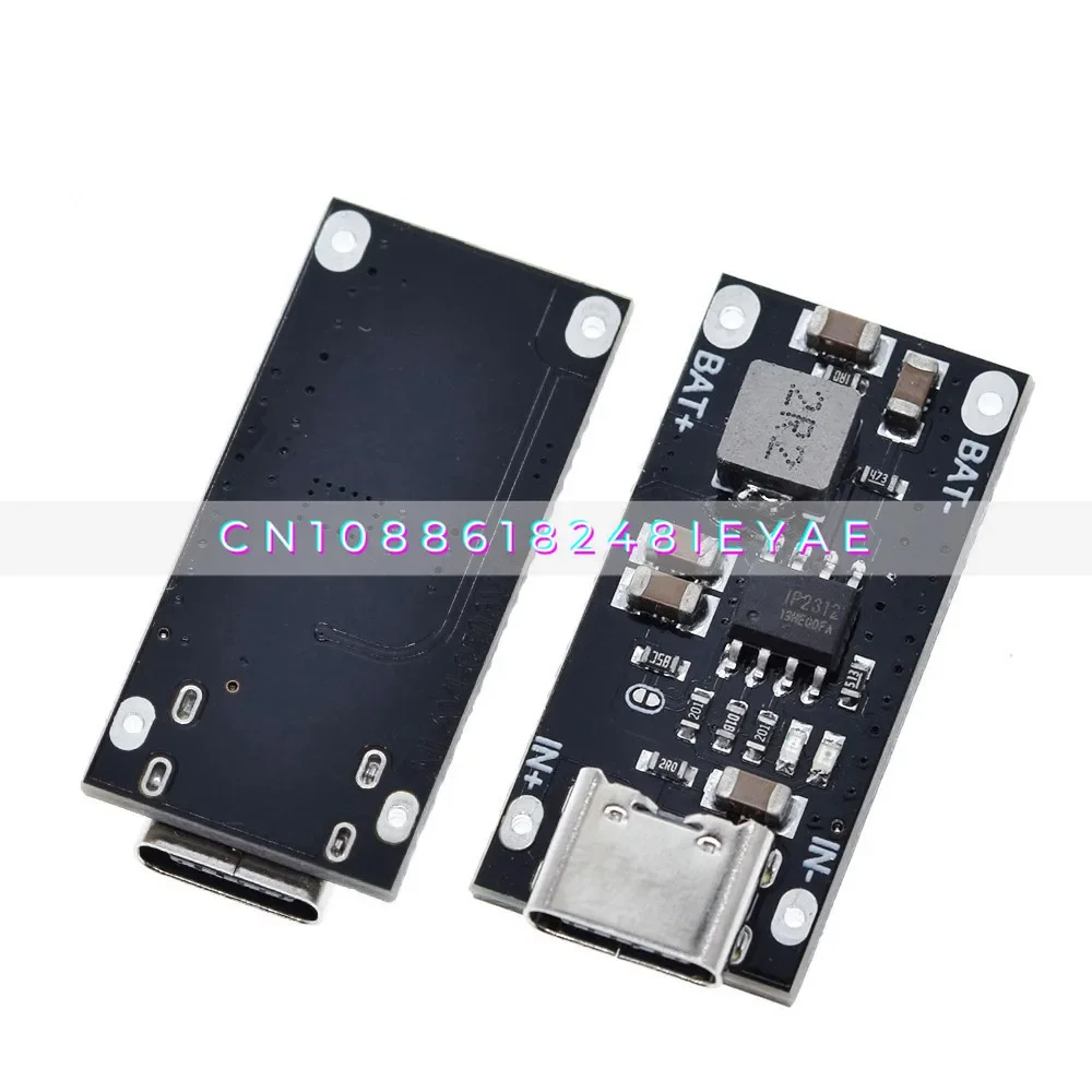 

IP2312 Полимерная тройная литиевая батарея Плата быстрой зарядки 3A от 5 В до 4,2 В 4,35 В Тип C