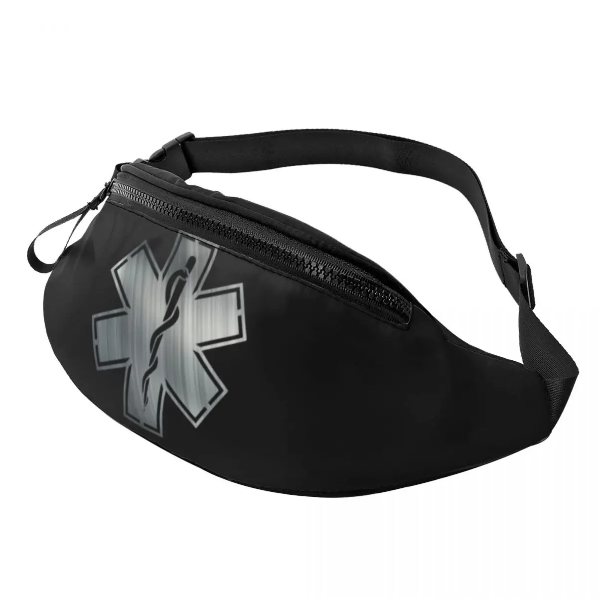 Emt Star Of Life Fanny Pack Mulheres Homens Personalizado Crossbody Saco Da Cintura para Correr Telefone Money Pouch