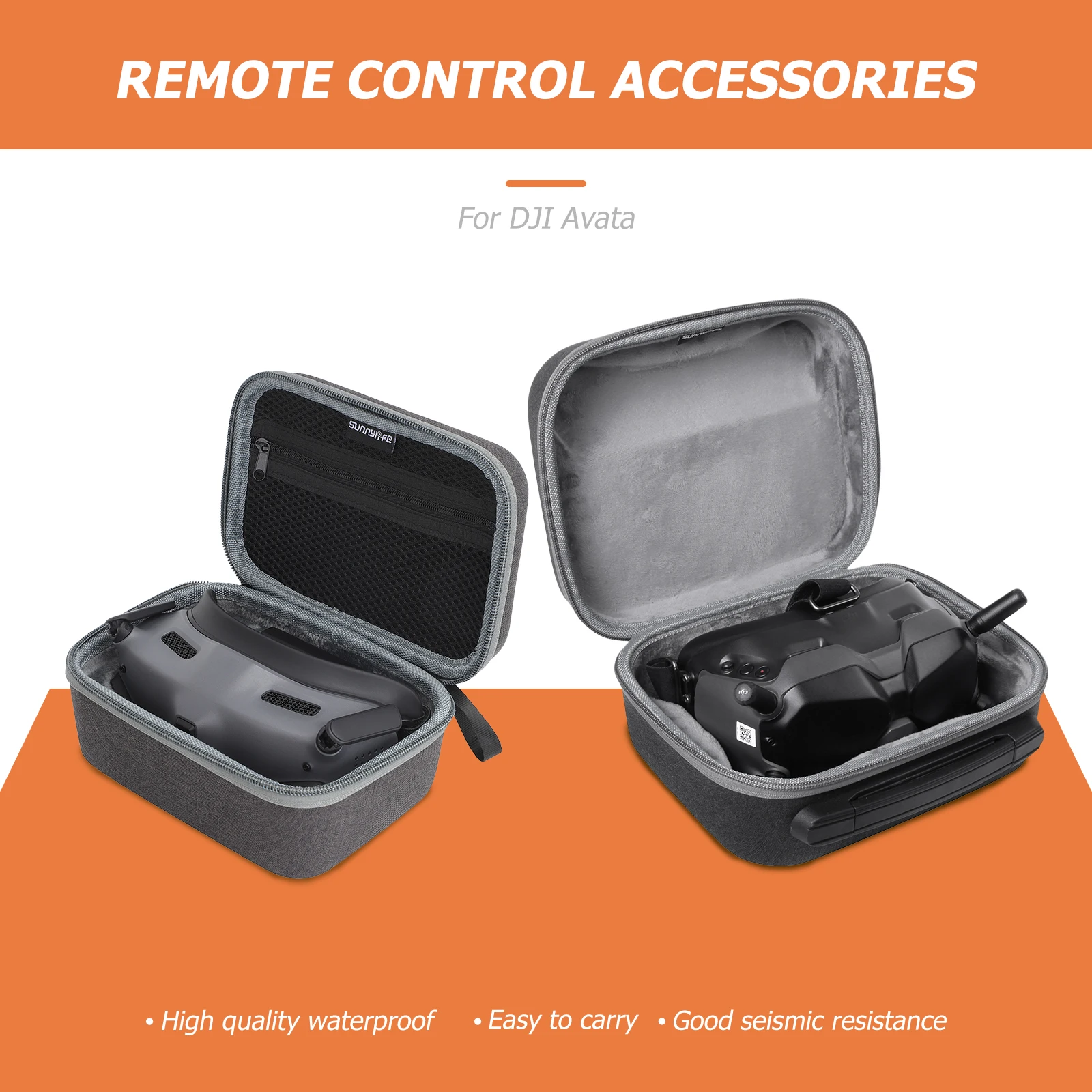 

Портативный чехол для переноски, ручные сумки для переноски, аксессуары для радиоуправляемых дронов, сумки для хранения, защитные сумки для DJI Avata FPV, очки V2