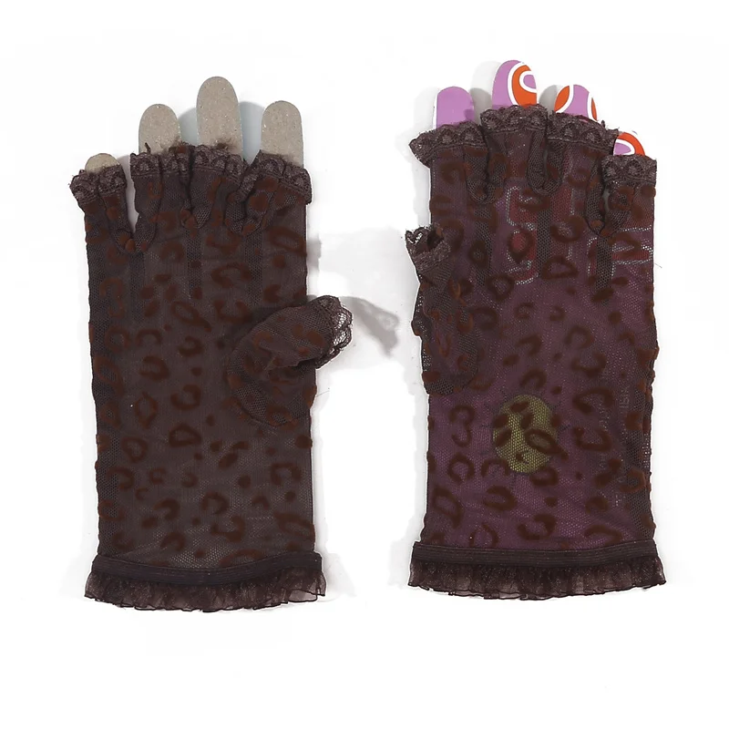 Gants en dentelle évidés de style élégant pour femmes, gants courts pour patients, noir, rouge, blanc, accessoires de fête de mariage, nouveau, 2024