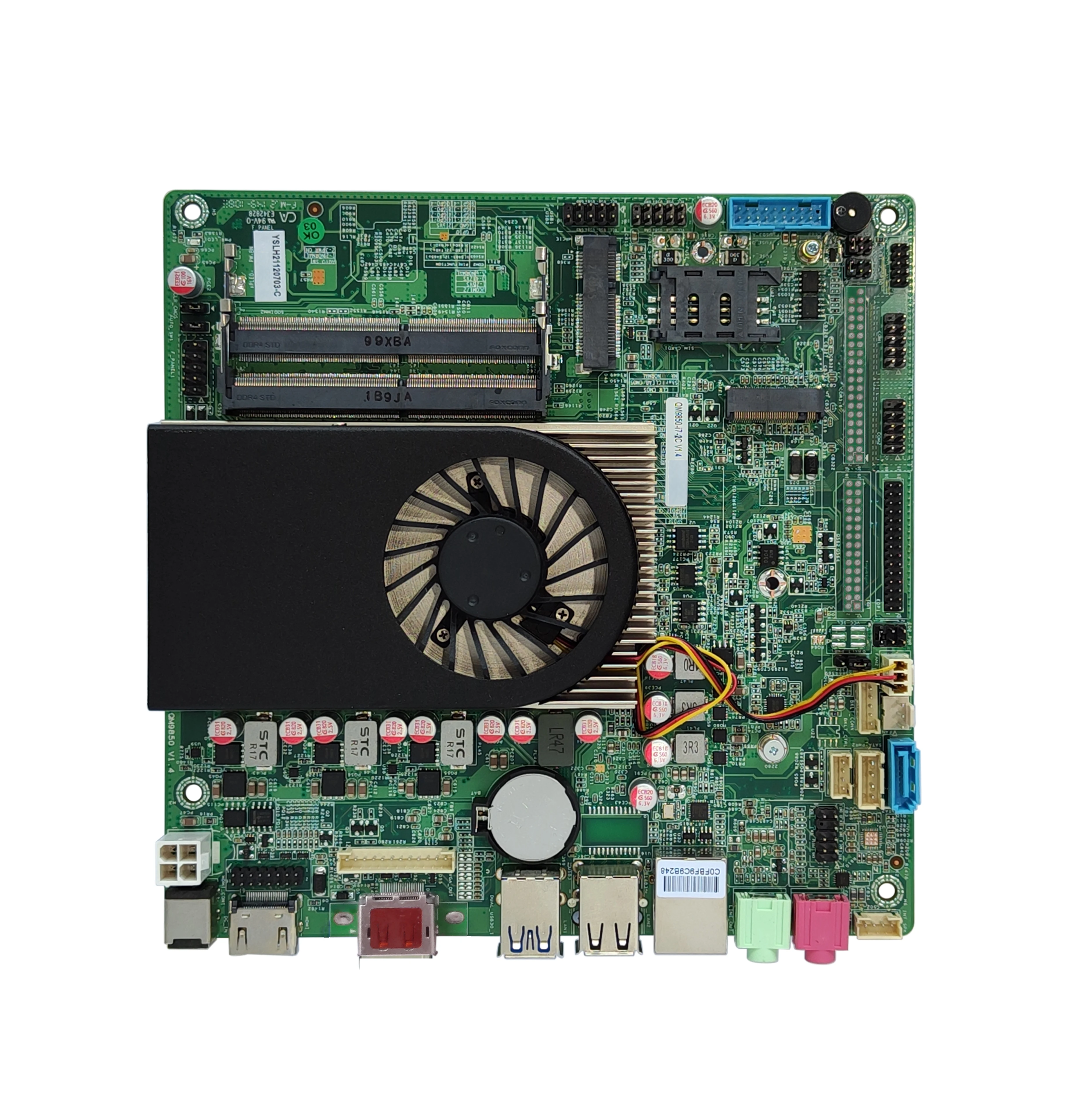 Промышленная материнская плата Mini-itx 170*170 мм для DDR4, 32 ГБ ОЗУ MSATA SSD, поддержка 2LAN 6COM GPIO 4K EDP DP LVDS 1HDMI VGAI