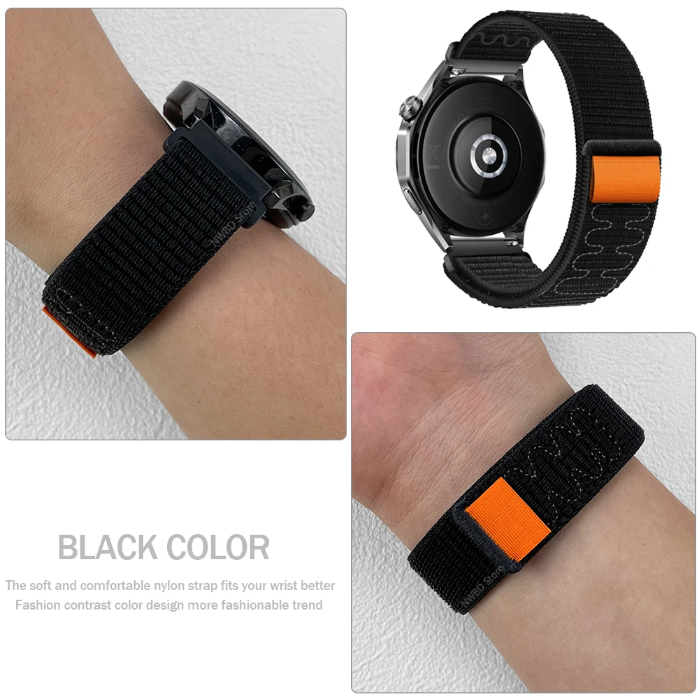 20mm 22mm Strap for Ticwatch Pro Watch Band for Ticwatch Pro 3 Ultra GPS LTE/GTX/GTH 2/E3 Wristband Bracelet Nylon Watchband