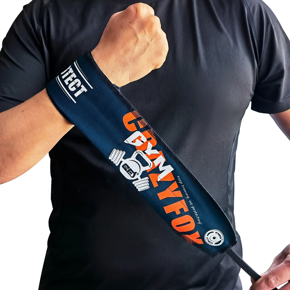 Tessuto in cotone Ripstop Sollevamento pesi Supporto per il polso Avvolge Crosstraining Strength Wrap Street Workout Band muñequeras tutore mano