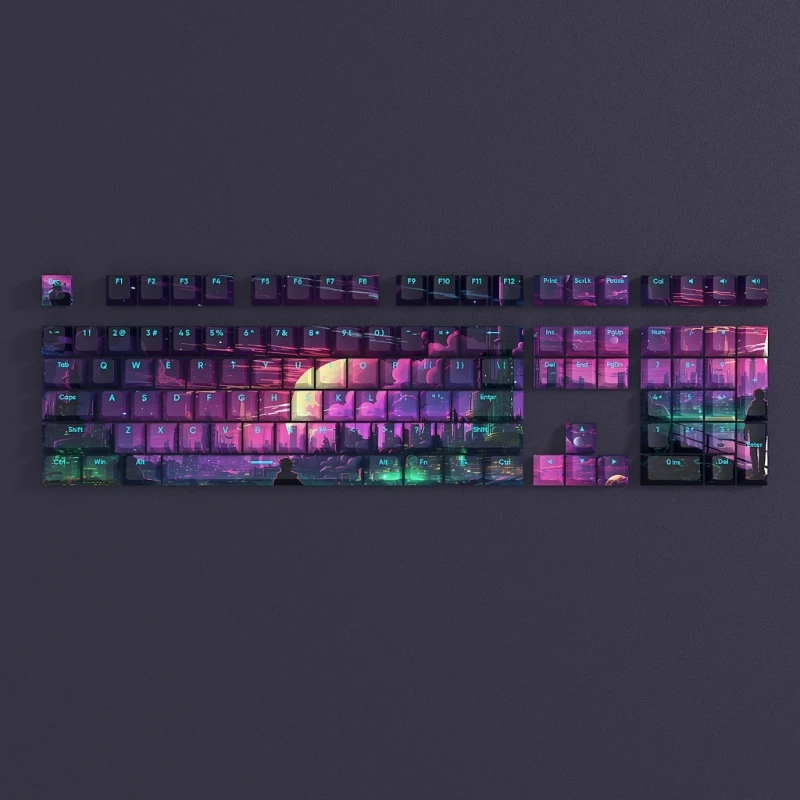 Double Shot PBT Backlit DyeSub Keycaps CherryProfile Mechanical Keyboard Keycap