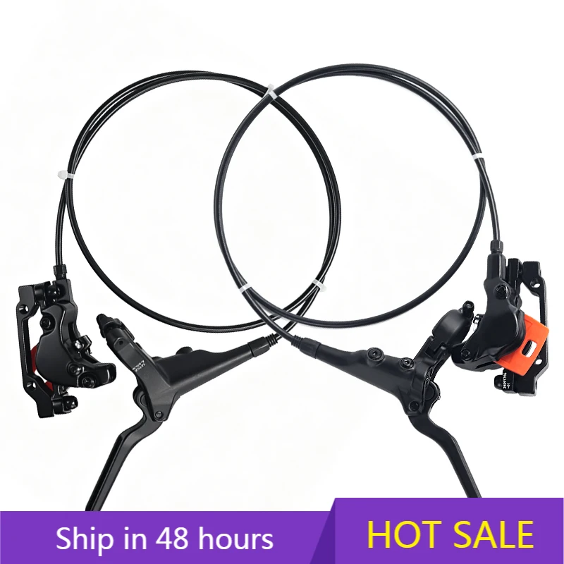 

YTYIN Bicycle Hydraulic Disc Brake Front Rear Mountain Bike Brakes 2 Piston Bicycle Hydraulic Brake Cycling Parts