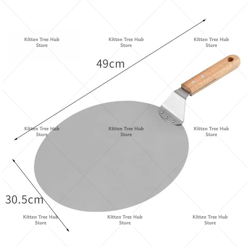 Stainless Steel Shovel Kamado Stainless Steel Pizza Shovel Baking Pizza Shovel Round