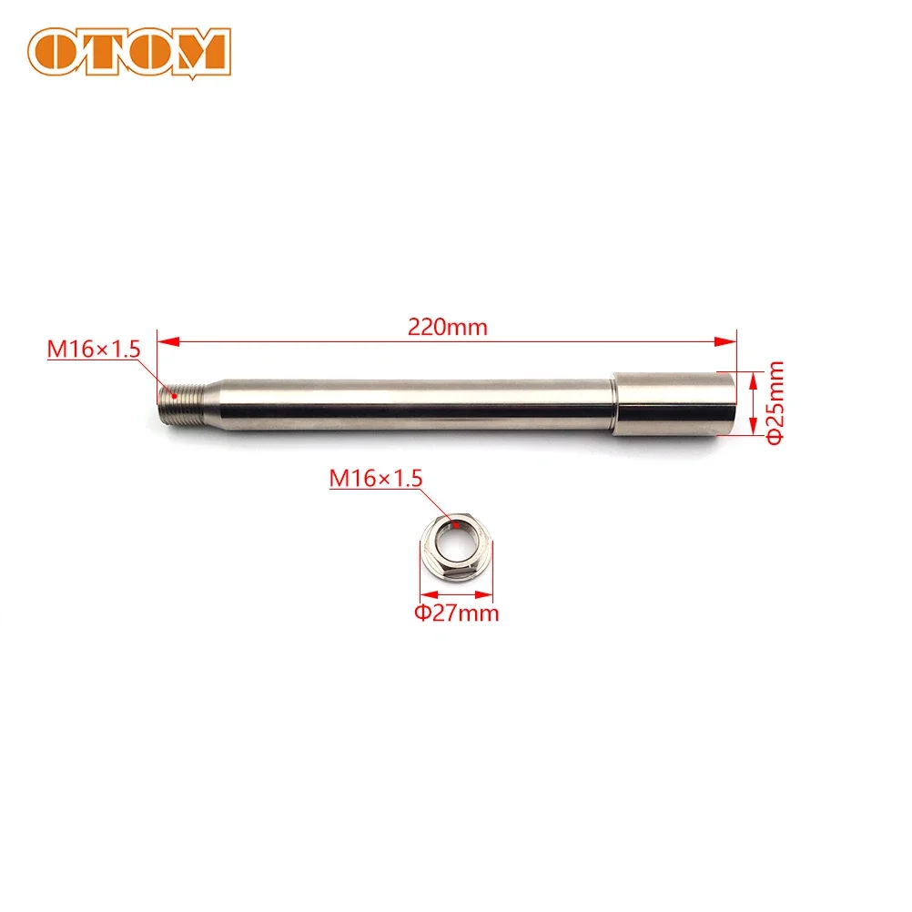 OTOM Motorcycle Accessories Front Axle Wheel Axis 5XC-25181-G0-00 For YAMAHA YZ YZX YZF 125 250 450 2023 Pit Dirt Bikes Parts