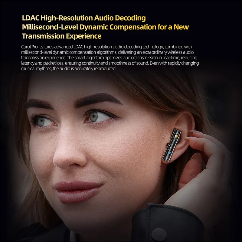 KZ Carol Pro TWS Bluetooth 5.4 หูฟัง 6 MIC ตัดเสียงรบกวนไร้สาย True กันน้ําหูฟังชนิดใส่ในหู