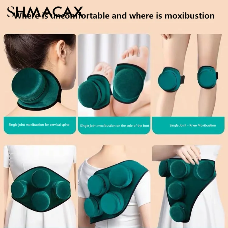 Smokeless Moxibustion Bag Lint Medicinales Burner Moxa Therapy Body Warm Acupoint Massage Brass Copper Box Household