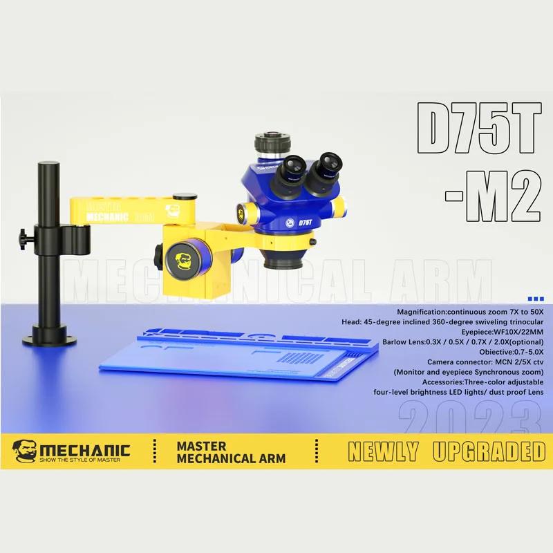 Mechaniczny mikroskop M2 M3 ramię wahadłowe 360 ° ruchomy uniwersalny wspornik metalowy składany wspornik metalowy kolumnowy ze stopu aluminium