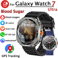 2024 New For Galaxy Watch Ultra New GPS Tracking Smart Watch Men 1.46 inch 360*360 HD Touchscreen Clock BT Call Smartwatch Women