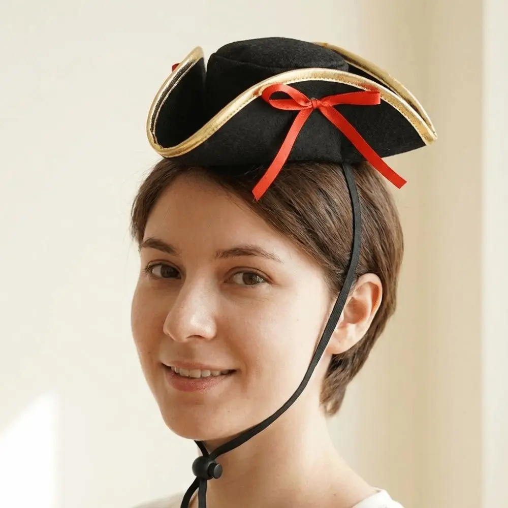 Creative Bow Halloween Headband Role Play Head Wear Pirate Cap Hairband Festival Party Cosplay Headpiece Costume Props
