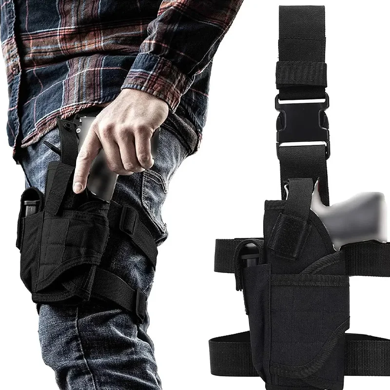 Universele Links Rechter Pistool Holster Tactische Tornado Drop Been Dij Holsters Jacht Militaire Airsoft Glock Pistool Houder Tas