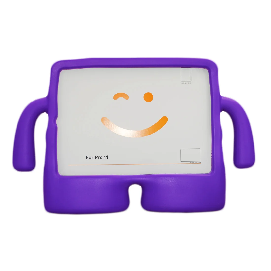 

3D Cute Cartoon Kids Shockproof EVA Case for iPad Air (2020)/Air (2022)/Pro 11-inch (2018) - Purple