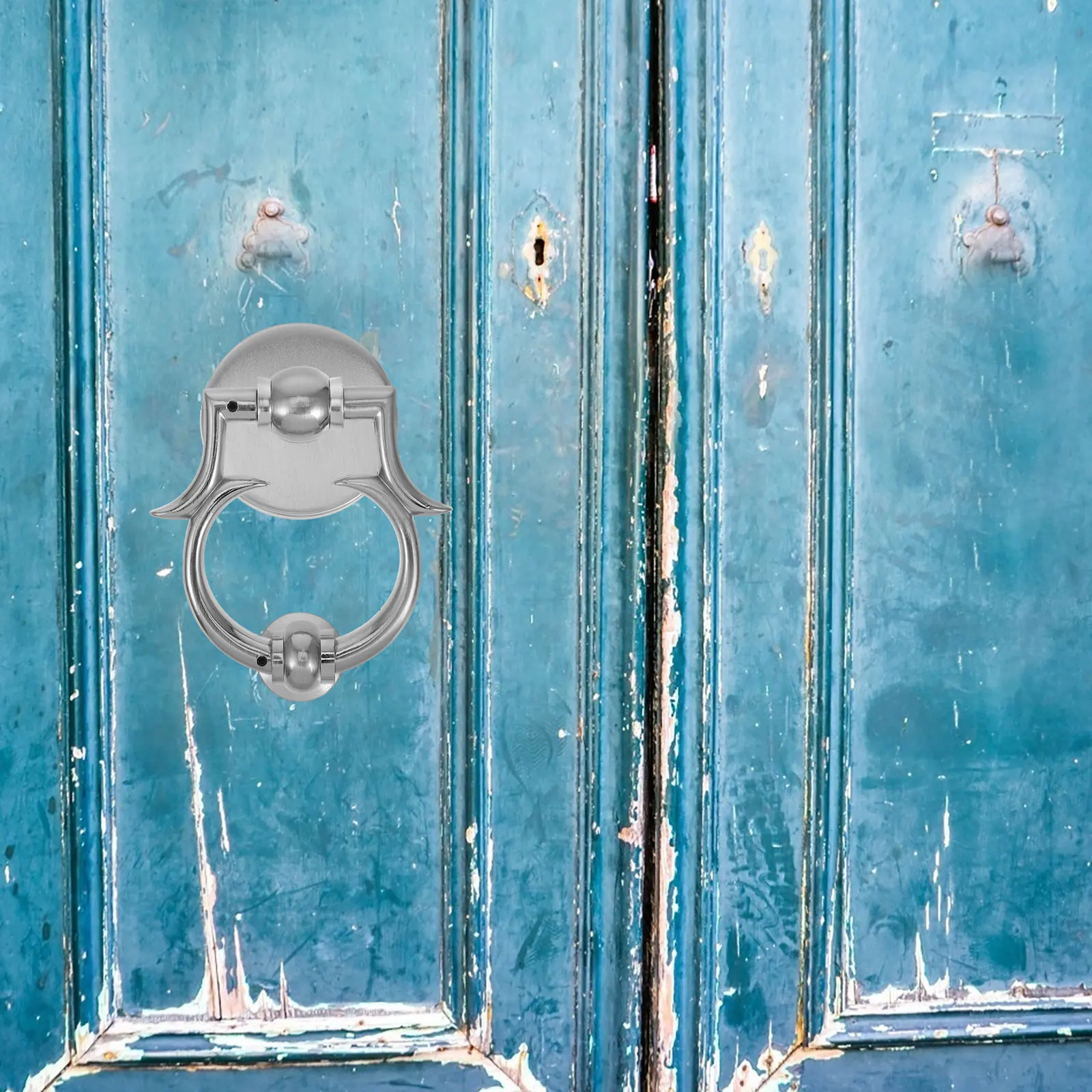 

Security Supply Front Simple Gate Hardware Zinc Alloy Knocking Handle