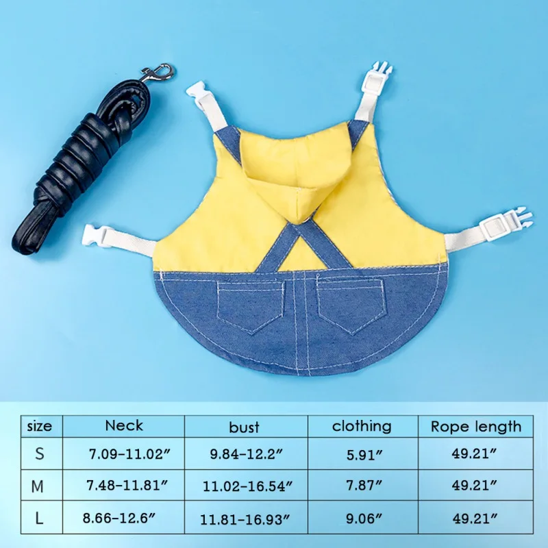 Cute Bunny Pet Vest Accessories Outdoor Leash Rabbit Clothes Harness Strap Leash For Small Animals Pet Dress Leashes Collars