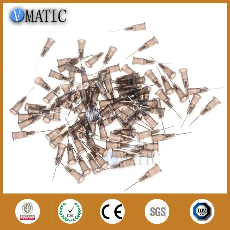 Free Shipping 22G High Quality Pinhead Dispensing Machine Syringe Needle Metal Pinhead Glue Dispensing Needle Tip 1/2 Inch