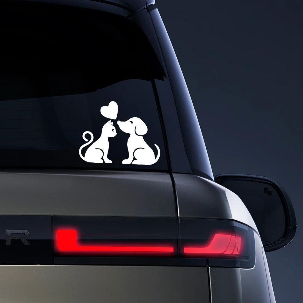 Cute Cat and Dog Car Stickers Auto Whole Body Waterproof Styling Decals Car Whole Body Decorative Stickers Auto Accessories