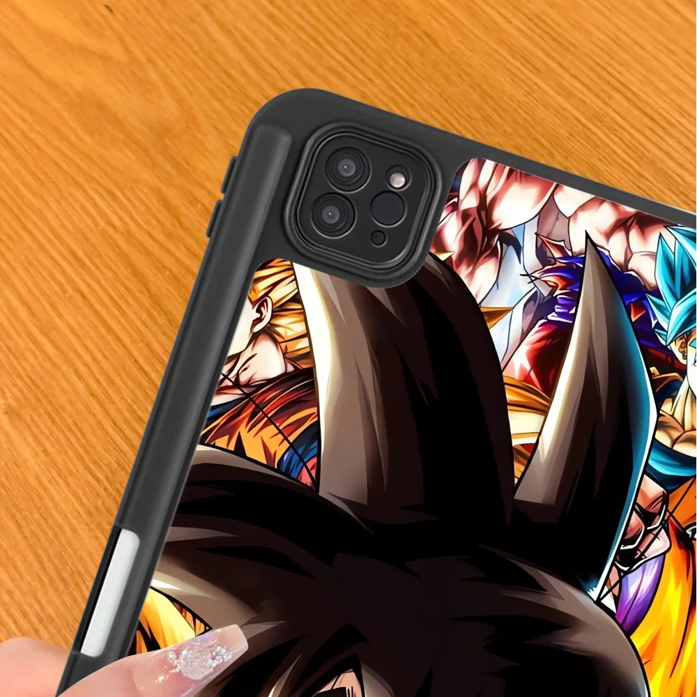 D-Dragon Saiyan G-Goku With Pen Slot Cover Tablet Case For iPad 9th Pro M4 13 2025 2026 Mini 7 6 5 12th 11th 10th Gen Air 8 M2