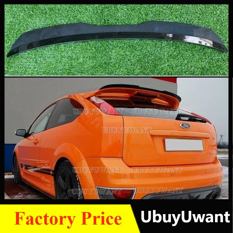 For Ford Focus MK2 ST 2004-2011 MK2 ST Car Rear Roof Spoiler Lip Wing Lip Car Tail Rear Trunk Roof Lip Spoiler Wing Car Tuning