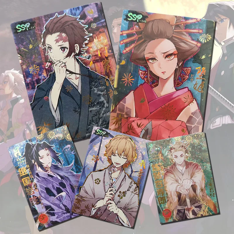 Demon Slayer SP SSP card Kamado Tanjirou Rengoku Kyoujurou Tokitou Muichirou Daki Toy collection boy Birthday Christmas gifts