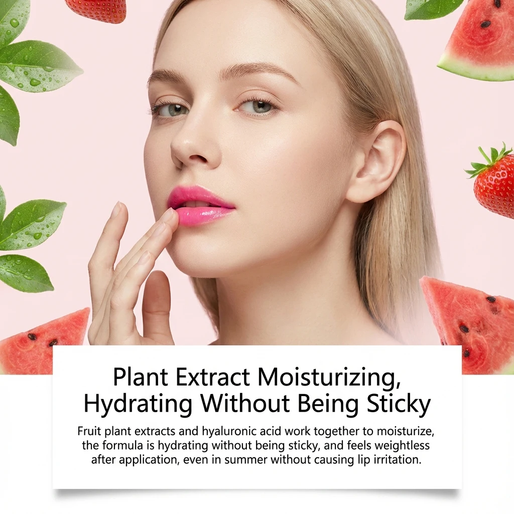 Balsamo Labbra Multicolore a Lunga Durata, Idratante, Anti-Screpolature, Portatile, Adatto per Uso Quotidiano e Feste, Rossetto Illuminante