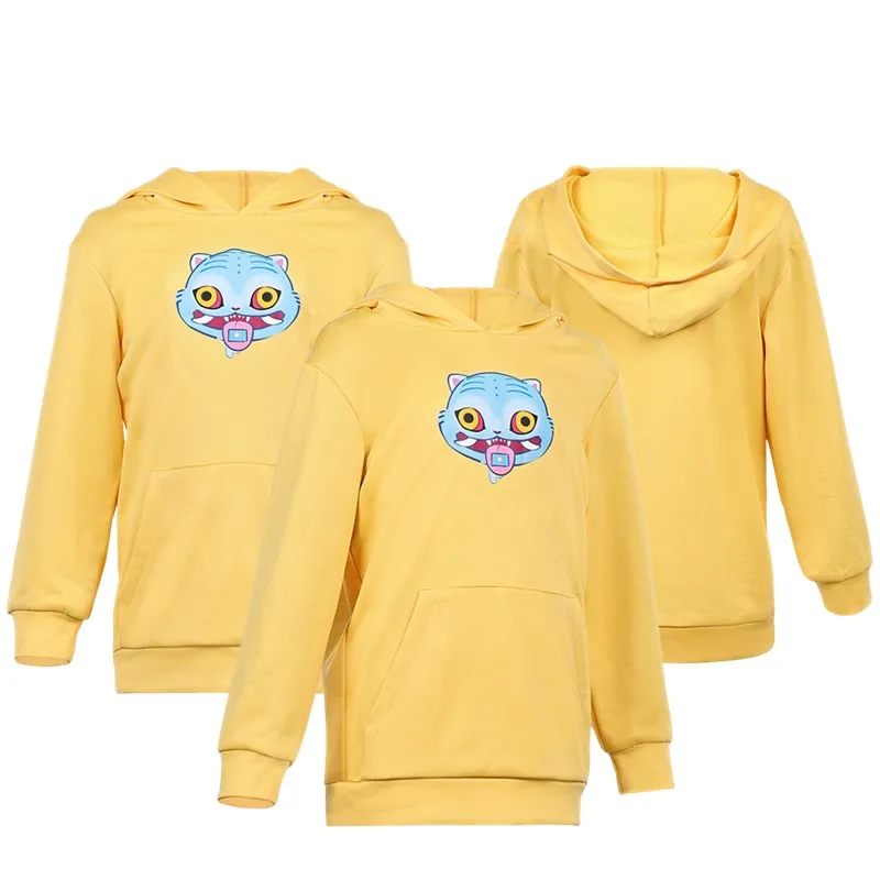 Disfraz con capucha de cazadores Zoey para niños, sudadera informal con capucha para niñas, trajes de demonios de dibujos animados, traje de fiesta de Carnaval y Halloween