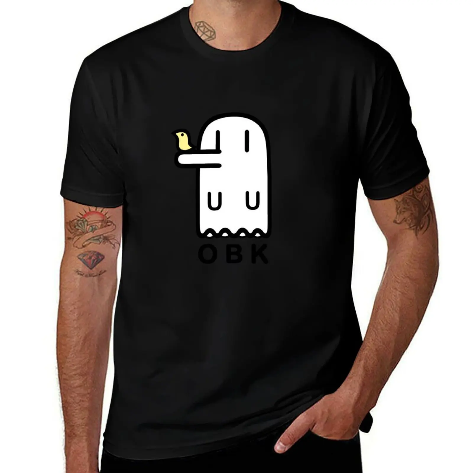 

Nichijou OBK Obake T-Shirt cotton tshirt 100% t shirts for man graphic funny printed t shirts for man T-shirt