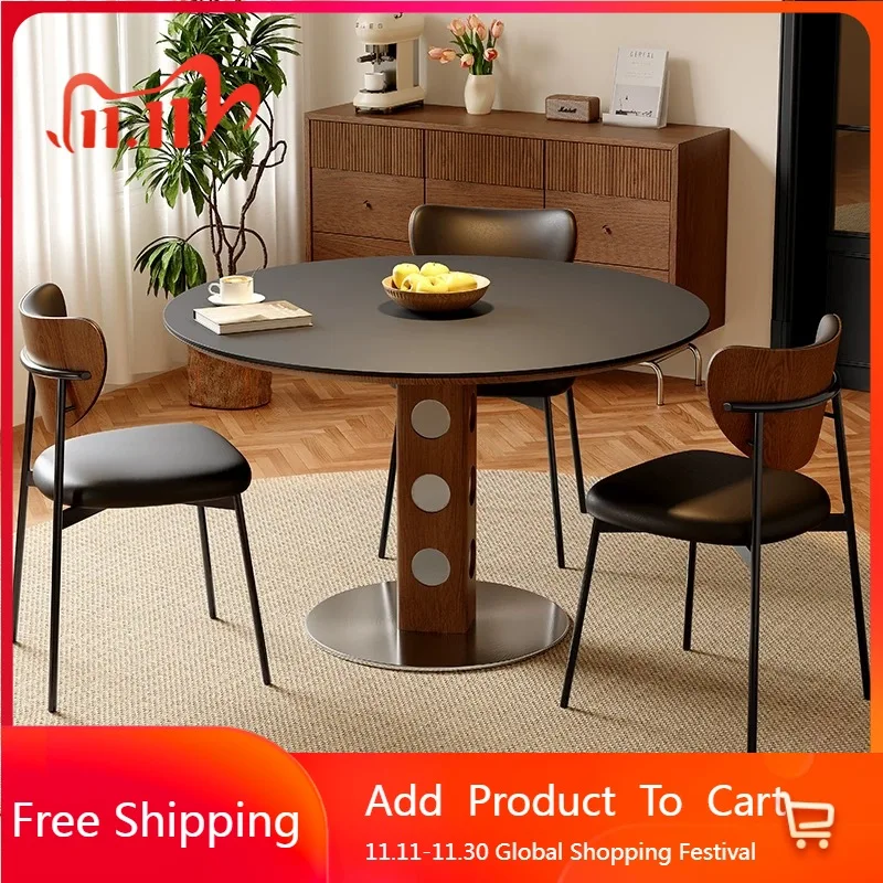 

Современный скандинавский обеденный стол для прихожей, роскошный черный новый классический центральный обеденный стол для макияжа, деревянная мебель Mesas De Jantar