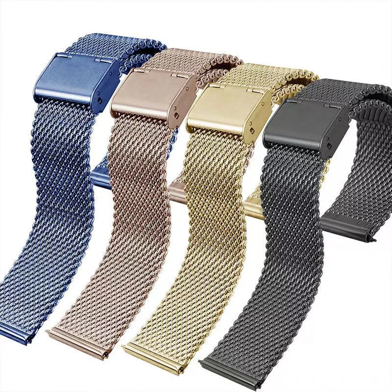*3.0mm thickness* thickening Watch Band 18mm 20mm 22mm 24mm Stainless Steel Men Mesh Replacement *DW Watch band*  Watch strap