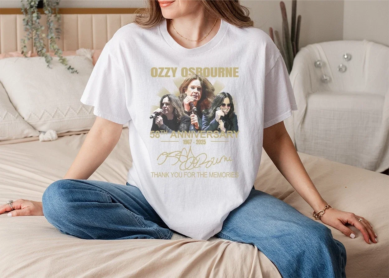

Винтажная футболка Ozzy Osbourne Prince of Darkness в память о Оззи Осборне, мужская и женская футболка, уличная одежда, повседневная одежда в стиле Харадзюку, хип-хоп